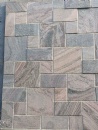 Muticolor square wall stone