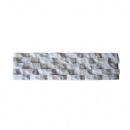 White Quartz Wave Shape Stone Panel